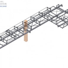 Neubau einer Stahlrohrbrücke ● Modernisierung MHKW – Leverkusen
