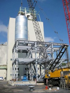 Errichtung Siloturm ● Quarzwerke GmbH - Frechen