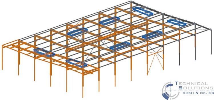 Erneuerung Dachkonstruktion, Erhöhung Treppenhaus und Unterkonstruktion Lüftungsgerät Aufbereitung KM6 ● Tecnokarton GmbH & Co. KG - Mayen 1/3