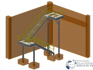 Außen- und Innentreppenanlage ● Kautex Maschinenbau GmbH - Bonn 1/2